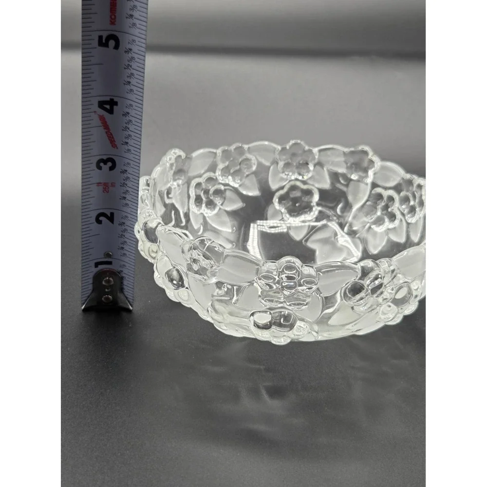 Mikasa Carmen Satinier (Walther Crystal‎ W. Germany) Crystal Bowl 5.5 inch
